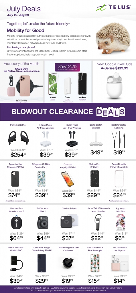 July Deals at Telus